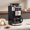 VEVOR Coffee Maker with Grinder, 12 Cup Coffee Machine, Grind and Brew Coffee Maker with 3 Brew Strength Control, 24-Hour Timer for Auto Brew, for Home Office Restaurant