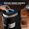 VEVOR Coffee Maker with Grinder, 8 Cup Programmable Coffee Machine, Grind and Brew Coffee Maker with 24-Hour Timer for Auto Brew, Reusable Filter, for Home Office Restaurant