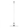 VEVOR Landscape Rake, 36" Head Aluminum Landscape Rake, Lake Weed Rake with 102.36" Adjustable Extension Handle, Rope and Float, for Loosening Soil, Lawn Care, Weeding Lake, Garden, Pond