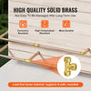 VEVOR Pipe Fittings, 1/2" 12PCS Tee Brass Pipe Fittings, Push-Fit Pipe Connector Brass Air Fittings, Heavy Duty Plumbing Fittings Adapter for Heating/Shower Systems, Water Pipes