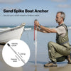 VEVOR Sand Spike Boat Anchor, 36 in Slide Anchor Shore Spike, Galvanized Carbon Steel Boat Shore Anchors, Shallow Water Beach Anchors, for Securing Jet Ski PWC Pontoon Kayak on Beaches & Sandbars