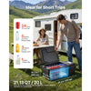 VEVOR 12 Volt Refrigerator, 21.1 QT/ 20L Car Fridge for Tesla Model 3, Portable Electric Freezer Compressor with APP Control, 12V/24V DC, 3℉ to 50℉