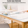 VEVOR Plastic Table Cover, 42"x96"x0.08", Transparent PVC Table Protector, Rectangle Clear Desk Mat, Water Oil Proof Table Cover for Dining Table Coffer Table Kitchen Worktable Dresser Cabinet, etc.