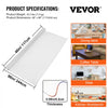 VEVOR Plastic Table Cover, 46"x96"x0.08", Transparent PVC Table Protector, Rectangle Clear Desk Mat, Water Oil Proof Table Cover for Dining Table Coffer Table Kitchen Worktable Dresser Cabinet, etc.