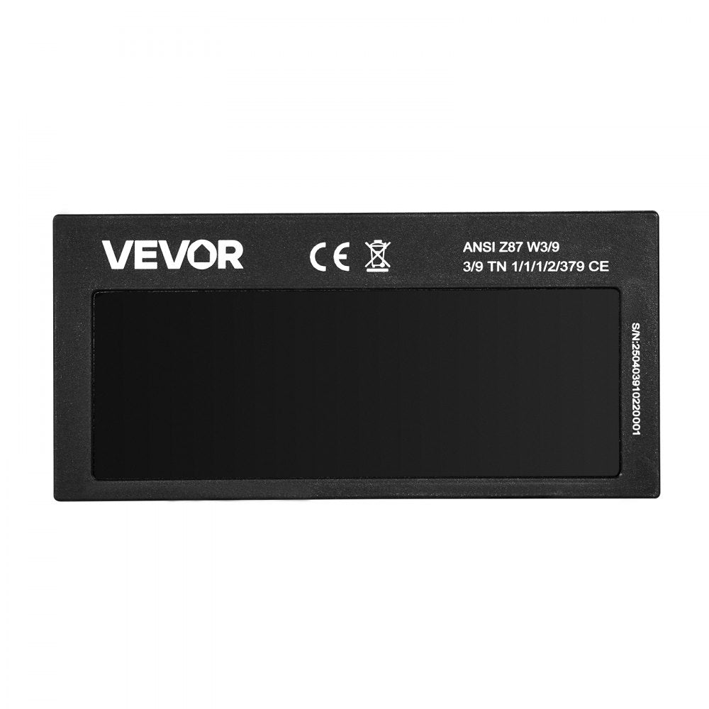 VEVOR Auto Darkening Welding Lens 4.25" x 2", Shade 9 True Color Welding Lens with Dual Arc Sensors & Gold Coating, Compatible with Most Welding Helmets for TIG, MIG, MMA, ARC Applications