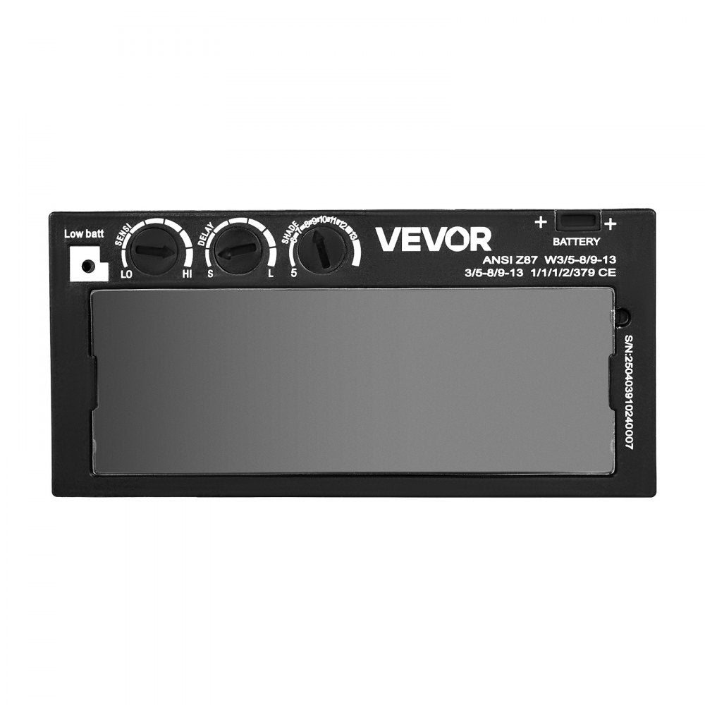 VEVOR Auto Darkening Welding Lens 4.25" x 2", Shade 5-13 Adjustable True Color Welding Lens with Dual Arc Sensors & Gold Coating, Compatible with Most Welding Helmets for TIG, MIG, MMA Applications