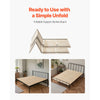VEVOR Full Size Bunkie Board, 0.4 in Foldable Bed Board Slats with Connection, Wooden Mattress Support for Full Size Bed, Support under Mattress Boards, Ready to Use, 8 Piece, Burlywood