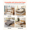 VEVOR Bunkie Board, Full Size 75.6 x 54.3 in, Foldable Bed Board Under Mattress with Hook-and-Loop Straps, PP Core with 600D Oxford Fabric, Anti-Sag for Metal Frames, Bunk Beds, and Sleeper Sofas