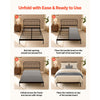 VEVOR Bunkie Board, Full Size 75.6 x 54.3 in, Foldable Bed Board Under Mattress with Hook-and-Loop Straps, PP Core with 600D Oxford Fabric, Anti-Sag for Metal Frames, Bunk Beds, and Sleeper Sofas