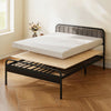 VEVOR Bunkie Board, King Size 76.8 x 70.1 in, Foldable Bed Board Under Mattress with Nylon Webbing, Plywood, Rounded Edges, Anti-Sag Design for Metal Frames, Sleeper Sofas, Platform and Bunk Beds
