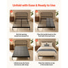 VEVOR Bunkie Board, King Size 80.3 x 75.9 in, Foldable Bed Board Under Mattress with Hook-and-Loop Straps, PP Core with 600D Oxford Fabric, Anti-Sag for Metal Frames, Bunk Beds, and Sleeper Sofas