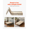 VEVOR Twin Size Bunkie Board, 0.4 in Foldable Bed Board Slats with Connection, Wooden Mattress Support for Twin Size Bed, Support under Mattress Boards, Ready to Use, 8 Piece, Burlywood