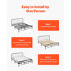 VEVOR Twin Size Bunkie Board, 0.4 in Foldable Bed Board Slats with Connection, Wooden Mattress Support for Twin Size Bed, Support under Mattress Boards, Ready to Use, 8 Piece, Burlywood