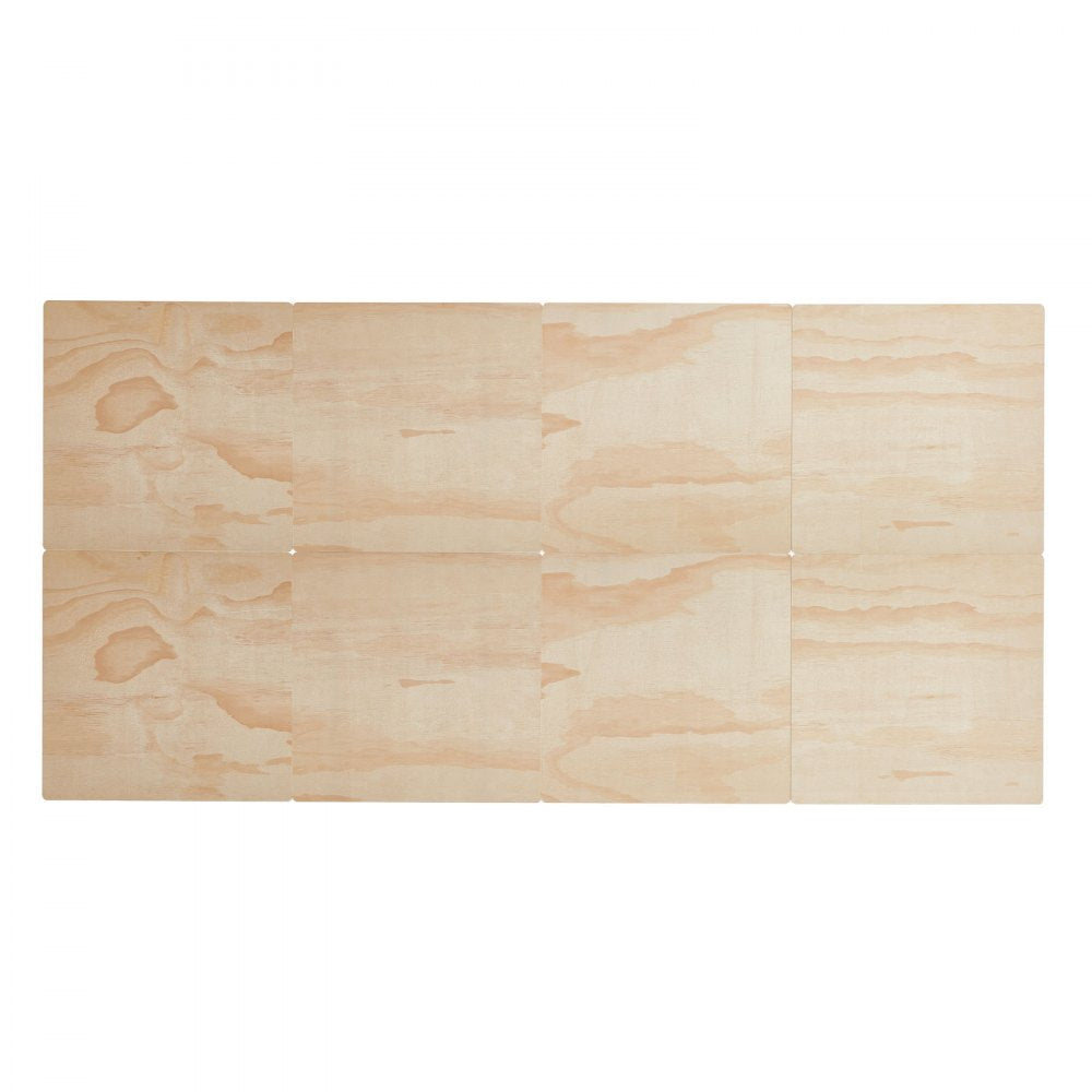 VEVOR Twin Size Bunkie Board, 0.4 in Foldable Bed Board Slats with Connection, Wooden Mattress Support for Twin Size Bed, Support under Mattress Boards, Ready to Use, 8 Piece, Burlywood