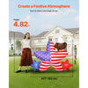 VEVOR 4.82 ft Patriotic Inflatable Decoration, Fourth of July Blow Up Inflatable Independence Day Decoration, Five-pointed Star & Eagle with Built-in LED Lights for Holiday Indoor Outdoor Yard Decor