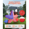 VEVOR 4.82 ft Patriotic Inflatable Decoration, Fourth of July Blow Up Inflatable Independence Day Decoration, Five-pointed Star & Eagle with Built-in LED Lights for Holiday Indoor Outdoor Yard Decor