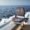 VEVOR Boat Seat, Low Backrest, Folding Fishing Boat Seat with Thickened Sponge Cushion & PU Polyester Fabric, Strong PP Frame, Flip Up Boat Seat for Boats, Yachts, Ships, Camouflage Color (2 Seats)