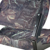 VEVOR Boat Seat, Low Backrest, Folding Fishing Boat Seat with Thickened Sponge Cushion & PU Polyester Fabric, Strong PP Frame, Flip Up Boat Seat for Boats, Yachts, Ships, Camouflage Color (2 Seats)