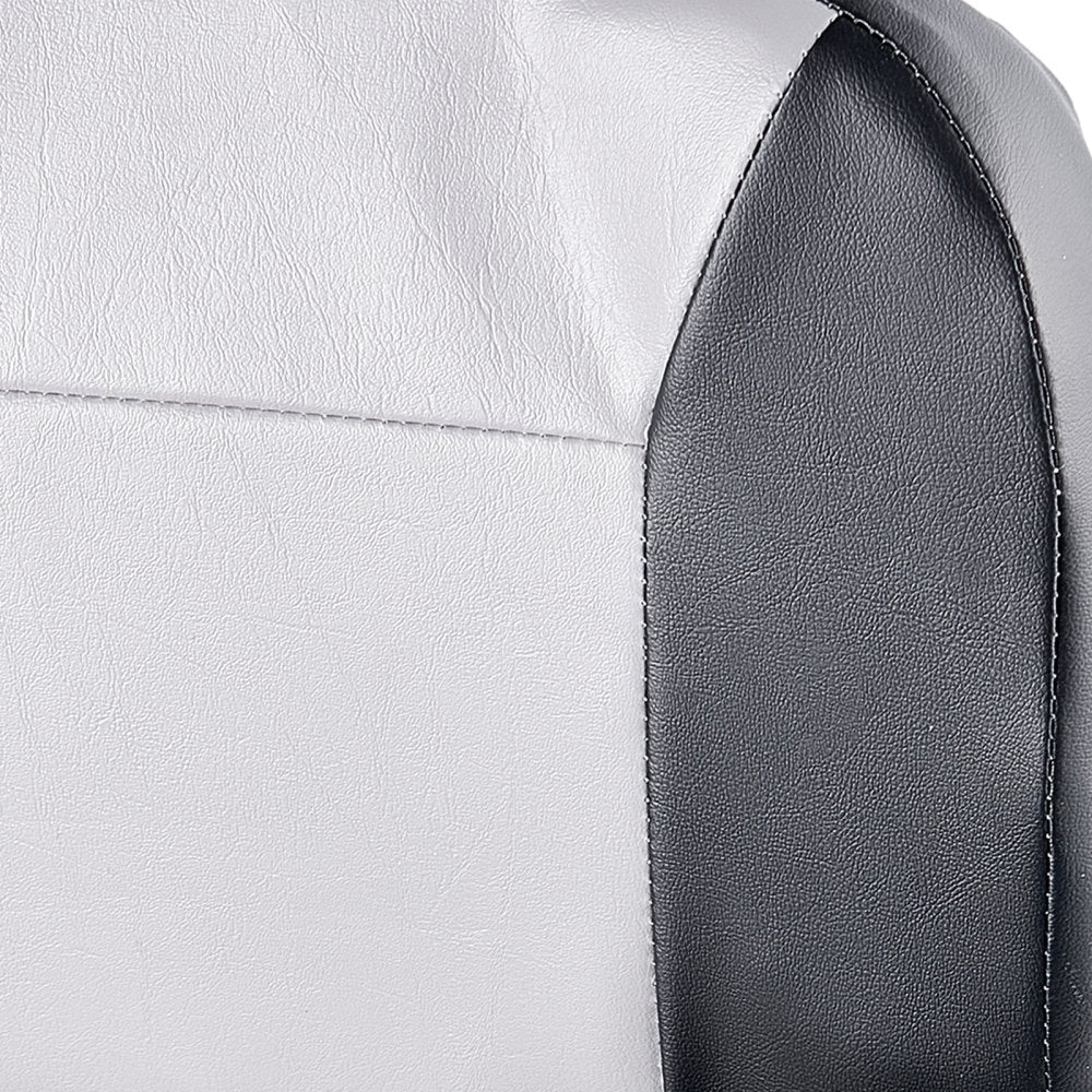 VEVOR Boat Seat, Low Backrest, Folding Fishing Boat Seat with Thickened Sponge Cushion & Waterproof PVC Leather, Aluminum Alloy Hinges, Flip Up Boat Seat for Fishing Boats, Yachts, Ships, Black & Grey