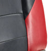 VEVOR Boat Seat, High Backrest, Folding Fishing Boat Seat with Thickened Sponge Cushion & Waterproof PVC Leather, Aluminum Alloy Hinges, Flip Up Boat Seat for Boats, Yachts, Ships, Black & Red