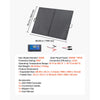 VEVOR 200W Foldable Solar Panel with Frame, 23% High-Efficiency Portable Monocrystalline Solar Panel Charger with 30A PWM Controller & MC4 Output, IP67 Waterproof for Camping, Hiking, RV Trips