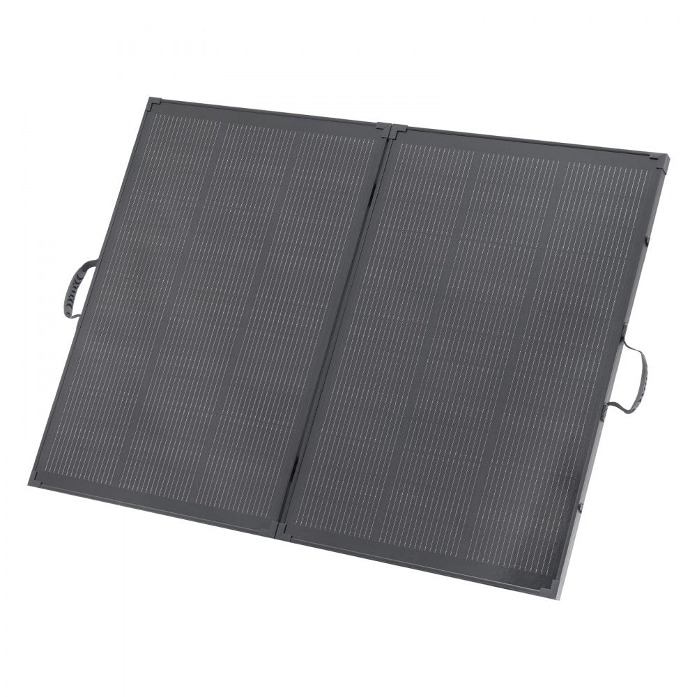 VEVOR 200W Foldable Solar Panel with Frame, 23% High-Efficiency Portable Monocrystalline Solar Panel Charger with 30A PWM Controller & MC4 Output, IP67 Waterproof for Camping, Hiking, RV Trips