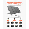 VEVOR 400W Foldable Solar Panel with Frame, 16BB N-Type Monocrystalline Solar Panel Charger 24% Efficiency, IP67 Waterproof with MC4 Output & 10-in-1 DC Adapter for Power Stations Camping Hiking Trips