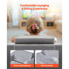 VEVOR 2-in-1 Kids Sofa, Foldable Toddler Soft Couch with Armrests, Made of 28D Sponge & Short Pile, Convertible Toddler Chair to Lounger, Kid Couch Fold Out for Fun Playtime or Comfy Lounging, M, Gray