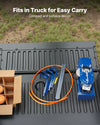 VEVOR Clay Target Thrower kit laid out for easy carry/transport