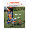 VEVOR Clay Target Thrower, Max 28 Clays Pigeon Thrower, 45+ Yards Automatic Skeet and Trap Launcher with Adjustable Angle & Foot Pedal for Clays Throwing Shooting Sports