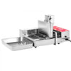 VEVOR Commercial Automatic Donuts Machine, 6 Rows Donuts Making Equipment, 360 pcs/hour Electric High Power Doughnut Maker, Stainless Steel Frying Auto Fryer, with Intelligent Control