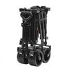 VEVOR Collapsible Folding Wagon, 113 L Beach Wagon Cart with All-Terrain Wheels, Heavy Duty Folding Wagon Cart Max 250 lbs with Drink Holders, Sports Wagon for Camping, Shopping, Garden