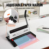 VEVOR Coil Spiral Binding Machine, Manual Book Maker 34-Holes Binding 120 Sheets, Punch Binder Adjustable 3/16" - 9/16" Coil Binding Spines, for Letter Size, A4, A5