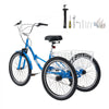 VEVOR Folding Adult Tricycle 20 inch 7 Speed Foldable Trikes for Adult, 3 Wheel Cruiser Bike w/ Cargo Basket, Adjustable Seat, Double-Wall Wheel Rims, Shopping Picnic Tricycles for Women, Men, Senior