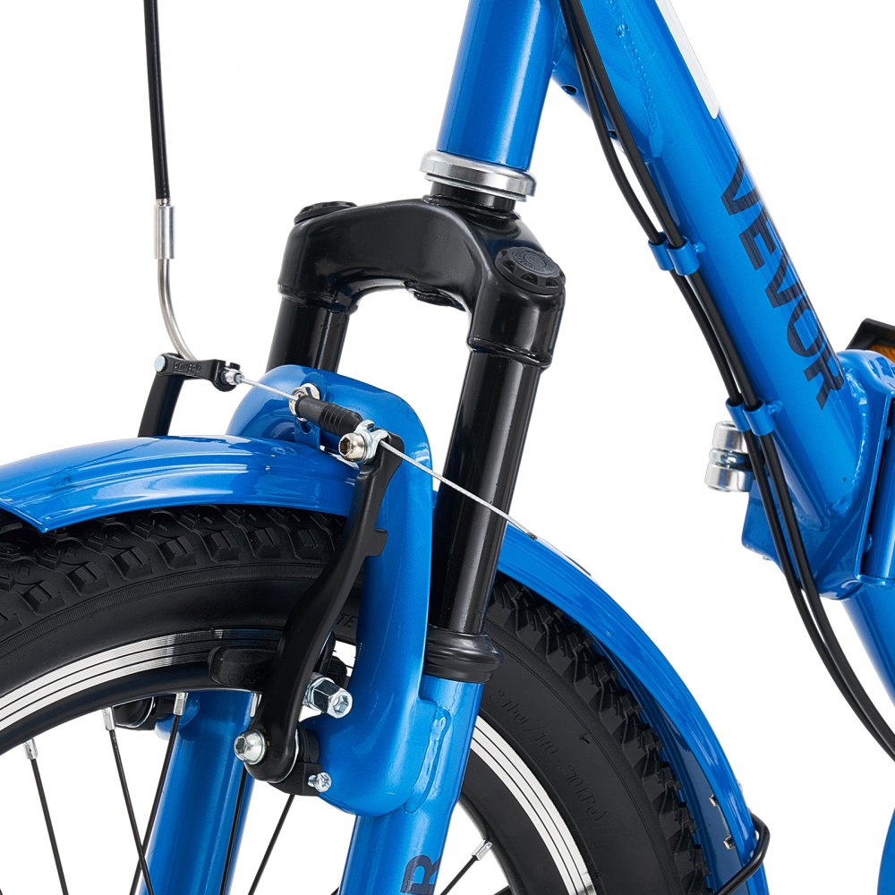 VEVOR Folding Adult Tricycle 24 inch 7 Speed Foldable Trikes for Adult, 3 Wheel Cruiser Bike w/ Cargo Basket, Adjustable Seat, Double-Wall Wheel Rims, Shopping Picnic Tricycles for Women, Men, Senior
