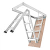 VEVOR Aluminum Attic Ladder, Fits 9.8'-10.3'/7.66'-9.8' Ceiling Height, 54" x 22.5" Opening, 375 lbs Load Capacity, Multi-Purpose Foldable Lightweight and Portable Attic Stairs for Convenient Access