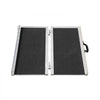 VEVOR Portable Wheelchair Ramp, 2 ft 800 lbs Capacity, Non-Slip Aluminum Folding Threshold Ramp, Foldable Mobility Scooter Ramp Wheel Chair Ramp, Handicap Ramp for Home Steps, Stairs, Doorways, Curbs