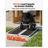 VEVOR Portable Wheelchair Ramp, 3FT, Non-Slip Aluminum Folding Handicap Ramp for Wheelchair, 800 lbs Capacity, Door Threshold Ramps for Home Steps, Stairs, Entry, Threshold, Doorways, Scooter, Curbs