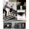 VEVOR Portable Wheelchair Ramp, 3FT, Non-Slip Aluminum Folding Handicap Ramp for Wheelchair, 800 lbs Capacity, Door Threshold Ramps for Home Steps, Stairs, Entry, Threshold, Doorways, Scooter, Curbs