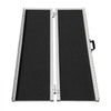 VEVOR Portable Wheelchair Ramp, 4 ft 800 lbs Capacity, Non-Slip Aluminum Folding Threshold Ramp, Foldable Mobility Scooter Ramp Wheel Chair Ramp, Handicap Ramp for Home Steps, Stairs, Doorways, Curbs