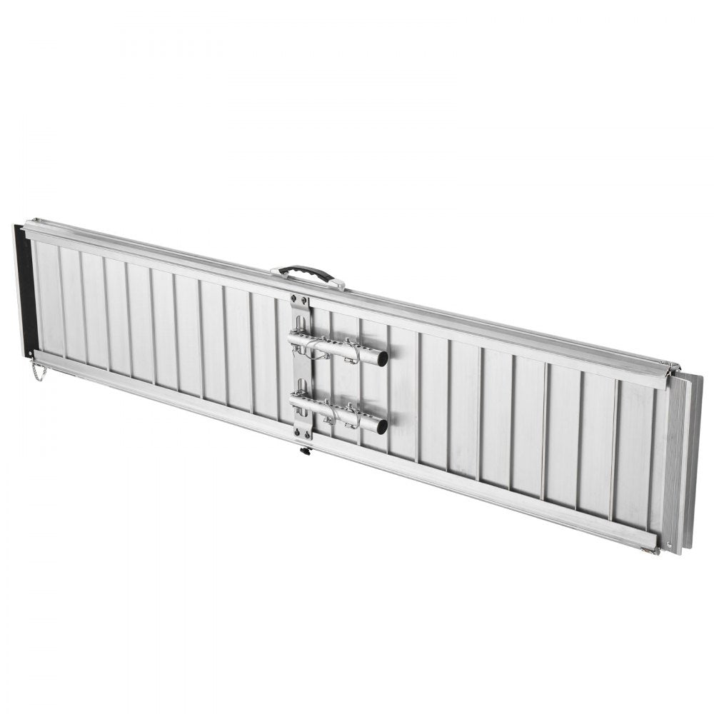 VEVOR Portable Wheelchair Ramp, 6FT, Non-Slip Aluminum Folding Handicap Ramp for Wheelchair, 800 lbs Capacity, Door Threshold Ramps for Home Steps, Stairs, Entry, Threshold, Doorways, Scooter, Curbs