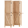 VEVOR Wood Room Divider Pegboard Wood Folding Privacy Screen with Shelves, For Room Separation & Home Decor, 4 Panels, Solid Frame with X Pattern, 360° Two-Way Hinges, Wooden Partition with Hardware