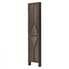 VEVOR Wood Room Divider 4 Panels Wood Folding Privacy Screen Y Pattern, For Room Separation & Home Decor, 67 inches Tall, Solid Frame, 360° Two-Way Hinges, Rustic Wooden Partition with Hardware