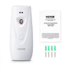 VEVOR Automatic Air Freshener Spray Dispenser, 2-Pack, Wall Mounted or Free Standing, Battery Operated, Multiple Time Settings for Home, Indoor, Bathrooms, Offices, Hotels, Commercial Places, White