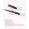 VEVOR Folding Jab Saw, 5 in Foldable Jab Saw with Soft Grip Handle, Folding Drywall Saw with Triple Ground Teeth and Sharp Tip, for Drywall, Wood, PVC Pipes, Cement Board, Thin Sheets, Wall Panels