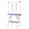 VEVOR Pet Grooming Table Two Arms with Clamp, 36''x24'' Dog Grooming Station, Foldable Pets Grooming Stand for Medium and Small Dogs, Free No Sit Haunch Holder with Grooming Loop, Bearing 330lbs