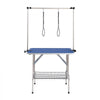 VEVOR Pet Grooming Table Two Arms with Clamp, 36''x24'' Dog Grooming Station, Foldable Pets Grooming Stand for Medium and Small Dogs, Free No Sit Haunch Holder with Grooming Loop, Bearing 330lbs