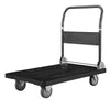 VEVOR Foldable Push Cart Dolly, 1000 lbs Capacity, Folding Platform Truck with Swivel Wheels, Moving Platform Hand Truck Flatbed Cart, Space Saving Push Handle, for Easy Storage, 35.2 x 23.4 x 33.5 in