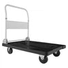 VEVOR Foldable Push Cart Dolly, 660 lbs Capacity, Folding Platform Truck with Swivel Wheels, Moving Platform Hand Truck Flatbed Cart, Space Saving Push Handle, for Easy Storage, 35.2 x 23.4 x 33.5 in