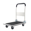 VEVOR Foldable Push Cart Dolly, 330 lbs Load Capacity, Folding Platform Truck with Swivel Wheels, Moving Platform Hand Truck Flatbed Cart, Space Saving Push Handle, for Easy Storage, 29 x 18.9 x 32.5 in